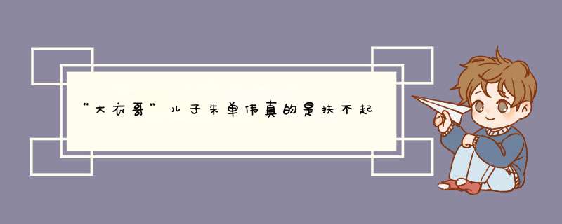 “大衣哥”儿子朱单伟真的是扶不起的阿斗吗？,第1张