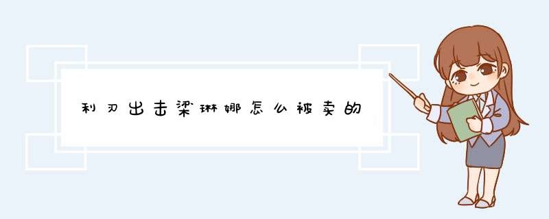 利刃出击梁琳娜怎么被卖的,第1张