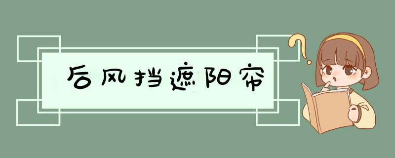 后风挡遮阳帘,第1张