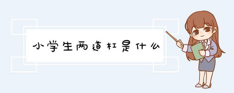 小学生两道杠是什么,第1张