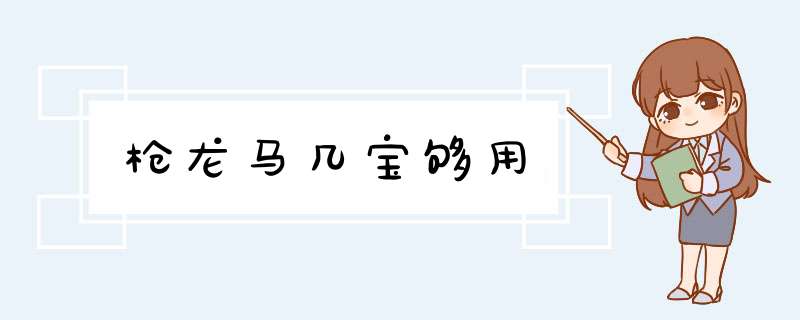 枪龙马几宝够用,第1张