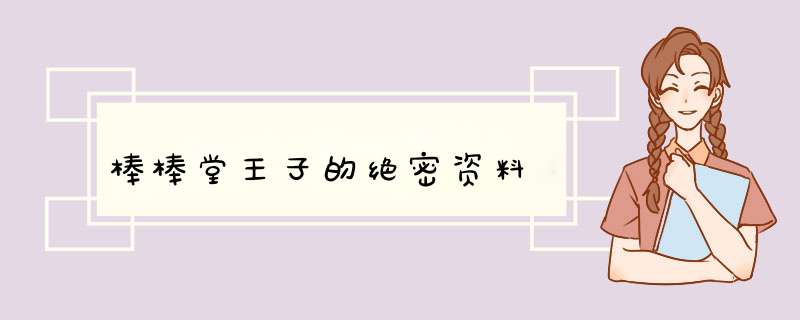 棒棒堂王子的绝密资料,第1张