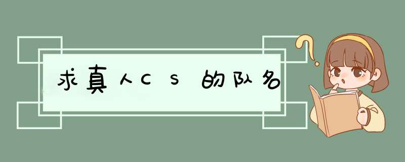 求真人CS的队名,第1张