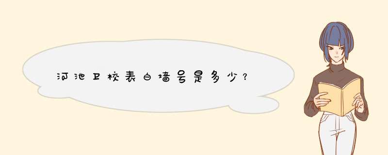 河池卫校表白墙号是多少？,第1张