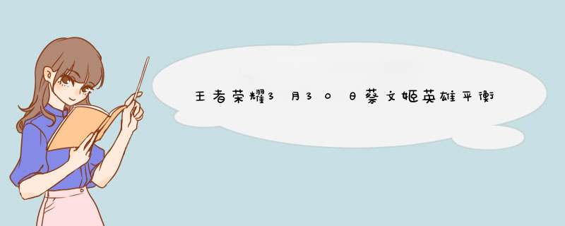 王者荣耀3月30日蔡文姬英雄平衡调整属性介绍,第1张