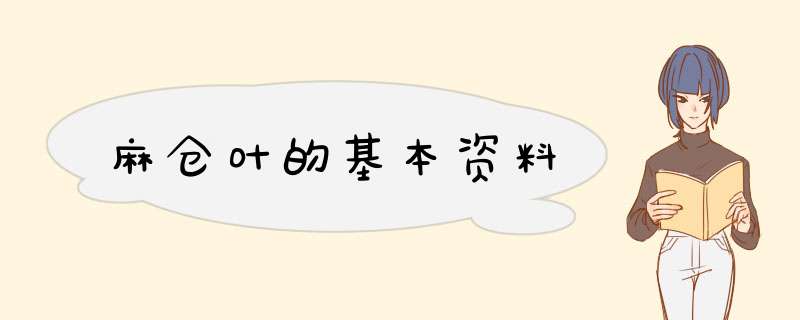 麻仓叶的基本资料,第1张