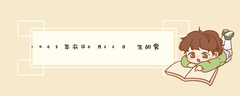 1963年农历6月22日岀生的男人今年的运气如何?,第1张