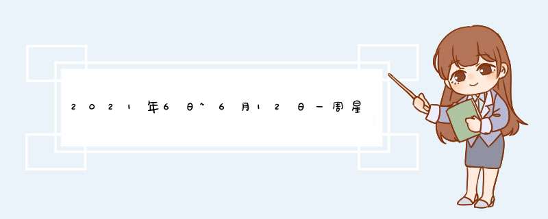 2021年6日~6月12日一周星座运势,第1张